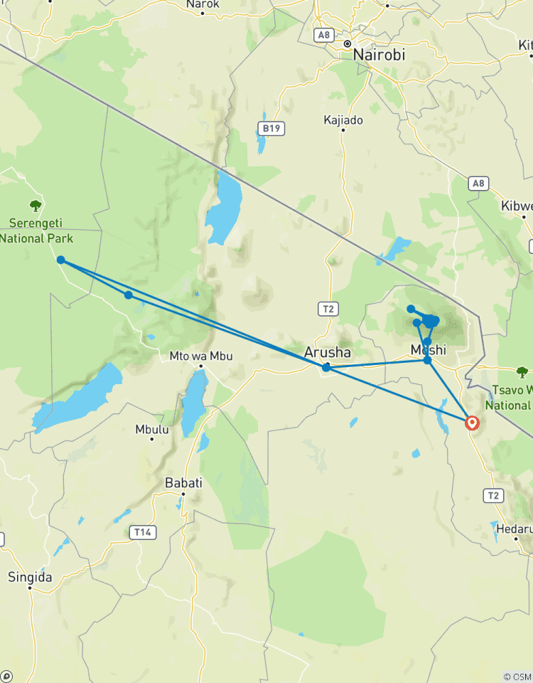 Circuito Excursionismo y safari en Kili