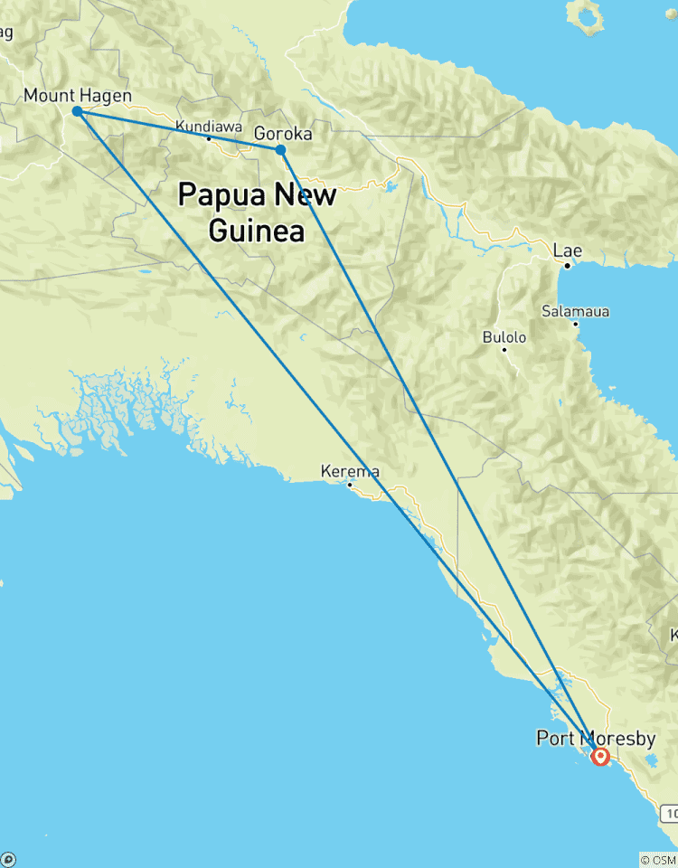 Circuito Espectáculo de Goroka en Papúa Nueva Guinea y Visita Cultural al Festival de Kalam