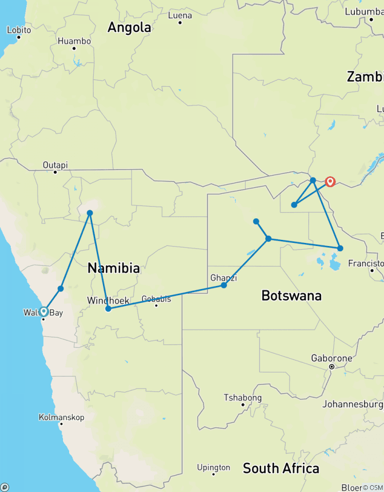 Etosha & Okavango Delta Express (Camping) - 12 Tage Rundreise