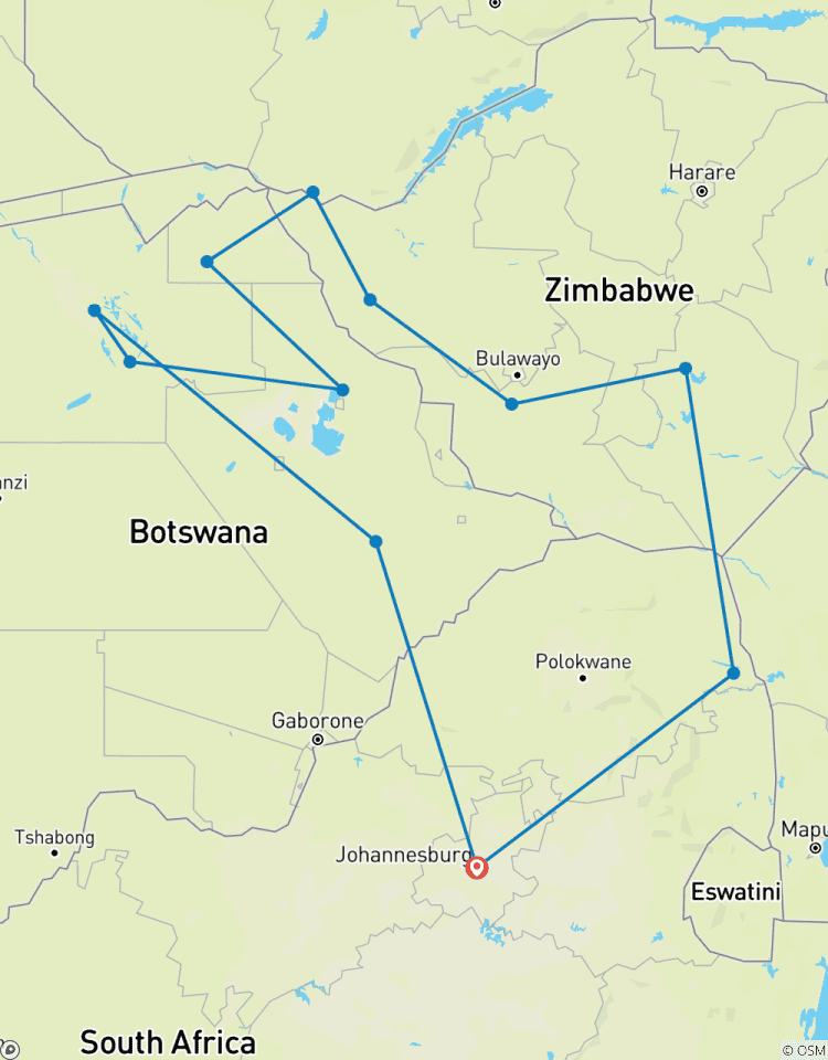 Simbabwe & Botswana Game Trail Rundreise