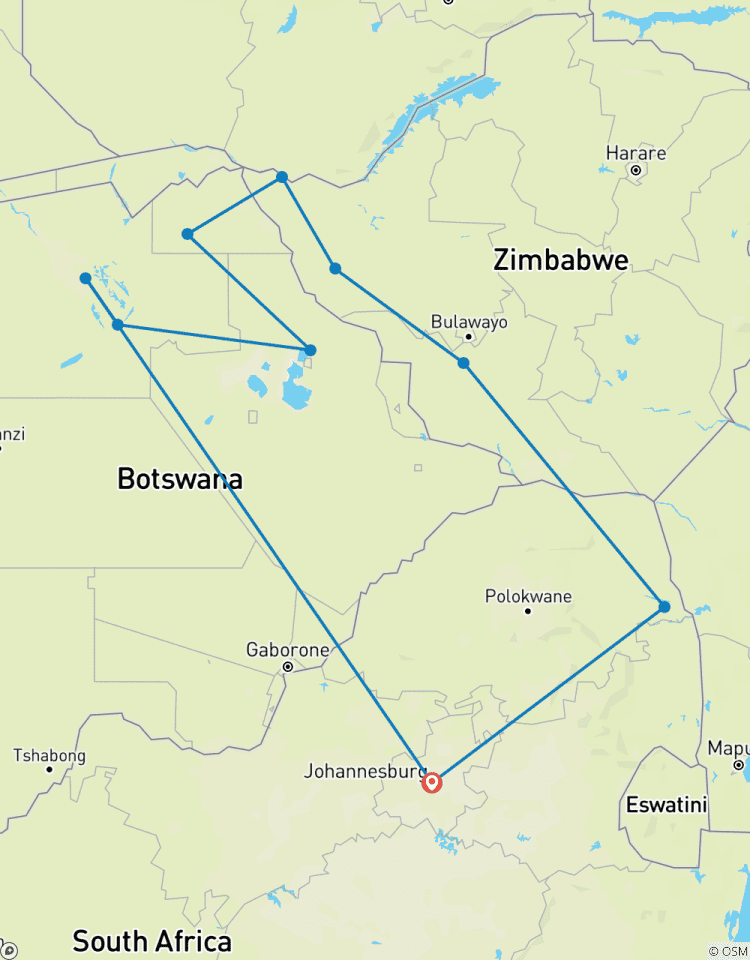 Circuito Rastreador de caza en Zimbabue y Botsuana