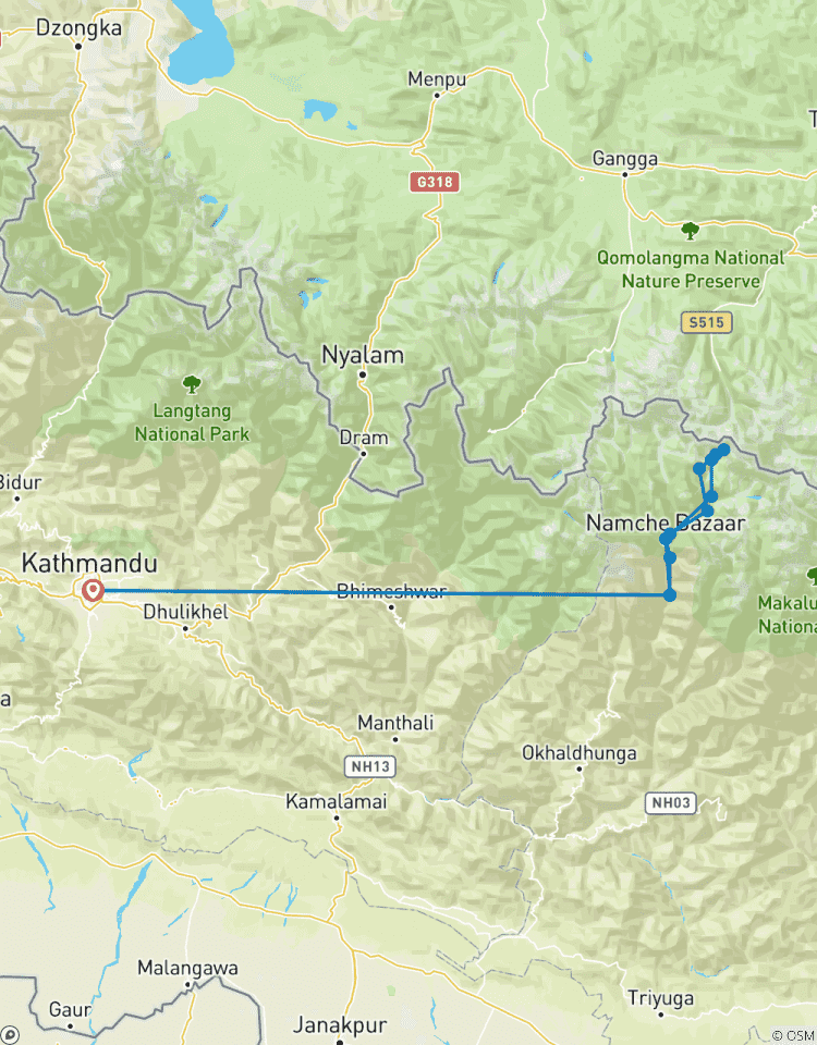 Circuito Viaje de 14 días al Campamento Base del Everest