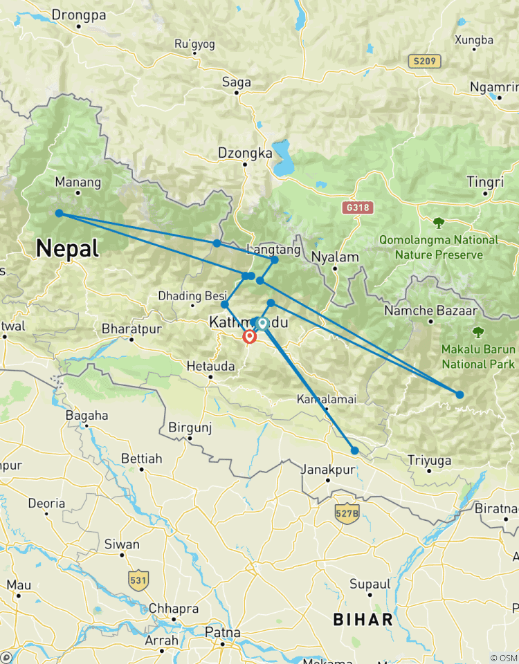 09 jours - Langtang et Gosainkunda Trek circuit