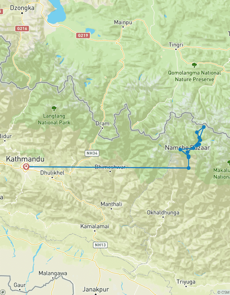 Trek du camp de base de l\'Everest : un voyage au sommet du monde circuit