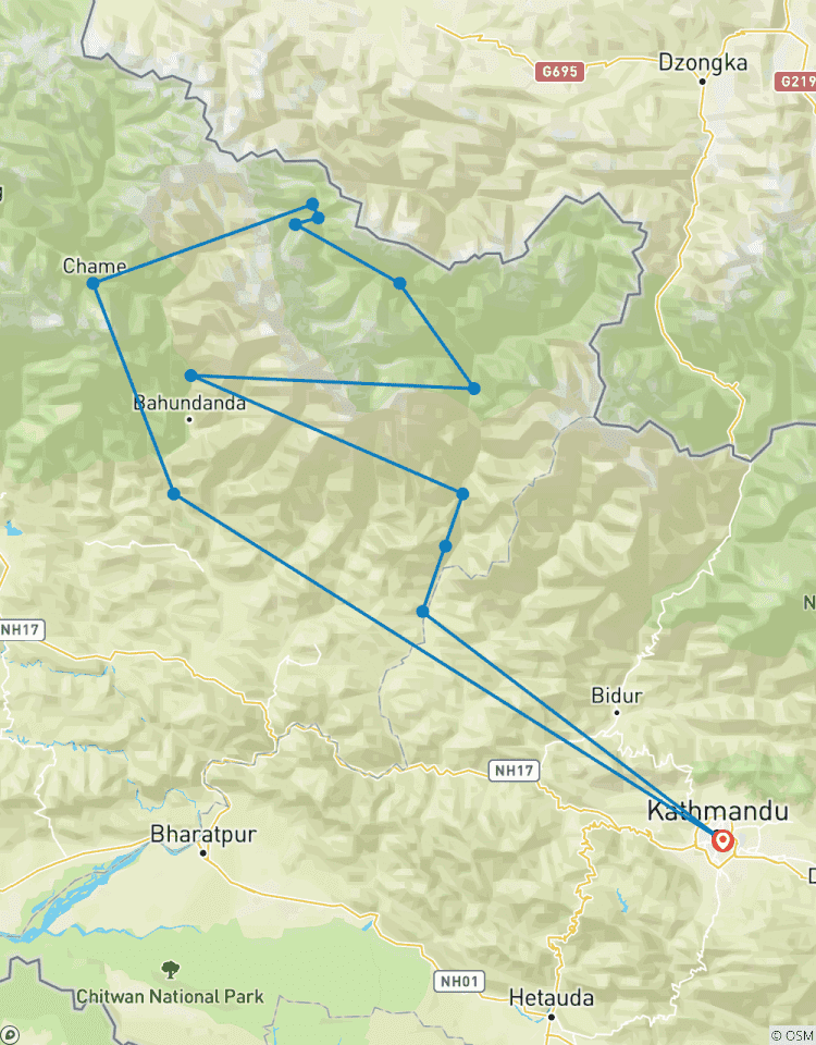 Circuito Excursionismo por el circuito del Manaslu