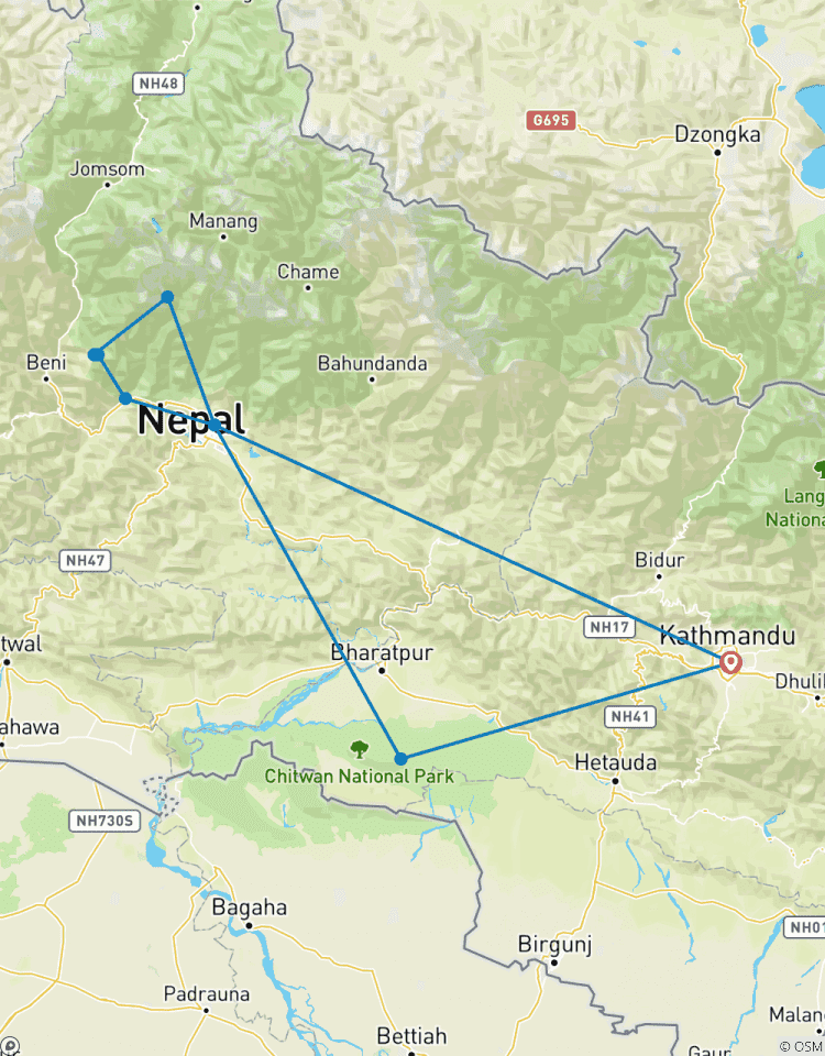 Circuito Viaje de aventura a Nepal