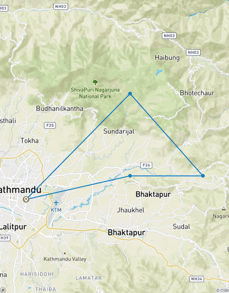 Circuito Nagarkot Chisapani senderismo