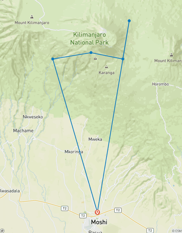 Mont Kilimandjaro - Route de Machame circuit