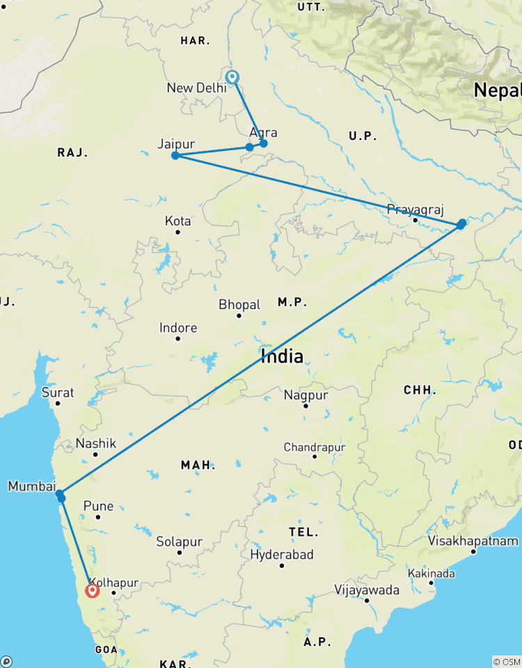 Le meilleur de l\'Inde circuit