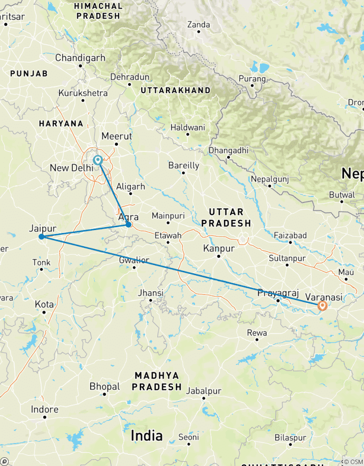 Circuit du Triangle d\'Or avec Varanasi circuit