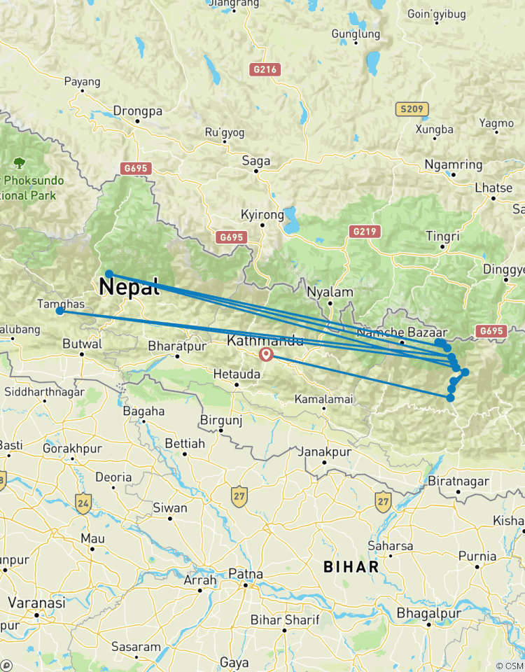 14 jours de Trek au camp de base du Makalu au Népal circuit