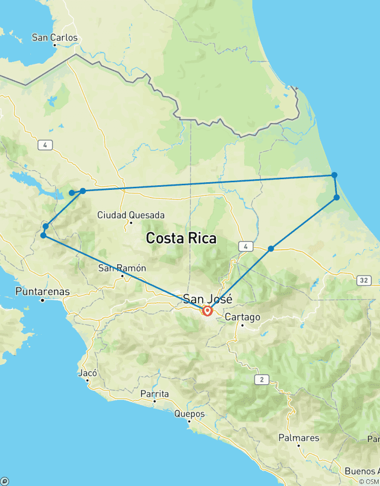 Circuito Aventura en lo más destacado de Costa Rica 8D/7N