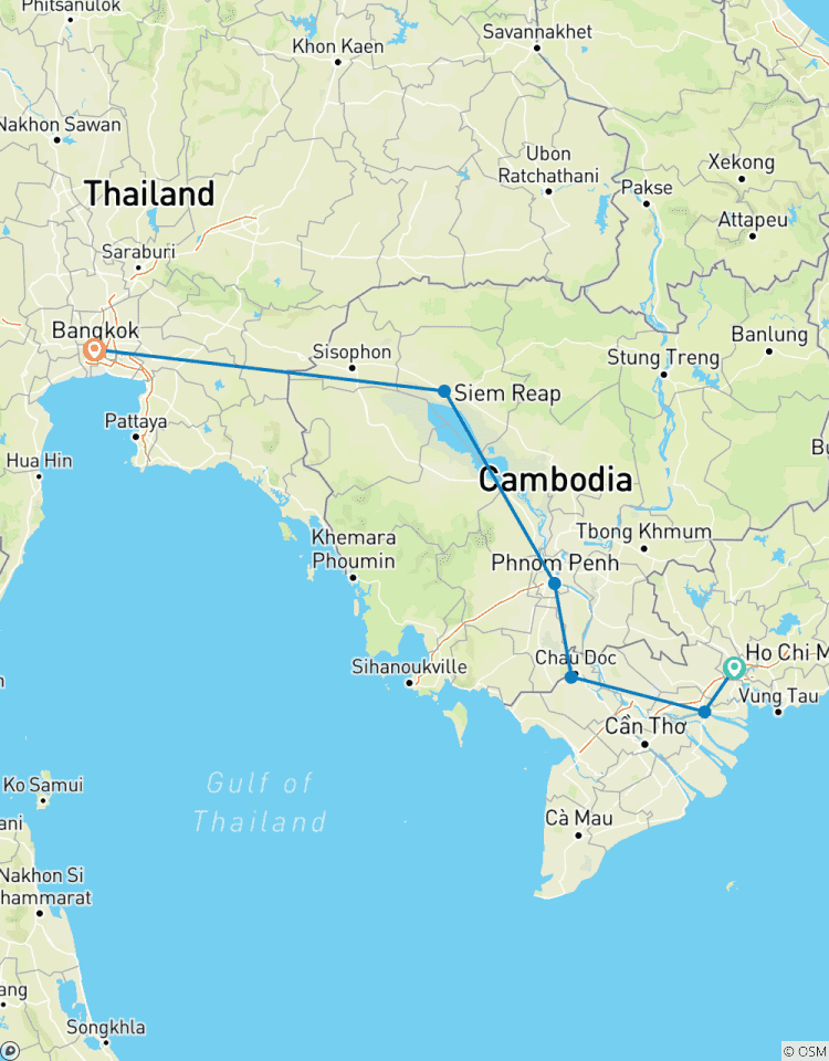 Cyclisme au Vietnam, au Cambodge et en Thaïlande circuit