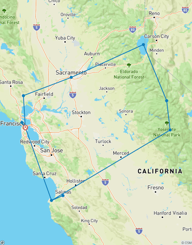 Northern California with Yosemite National Park Tour