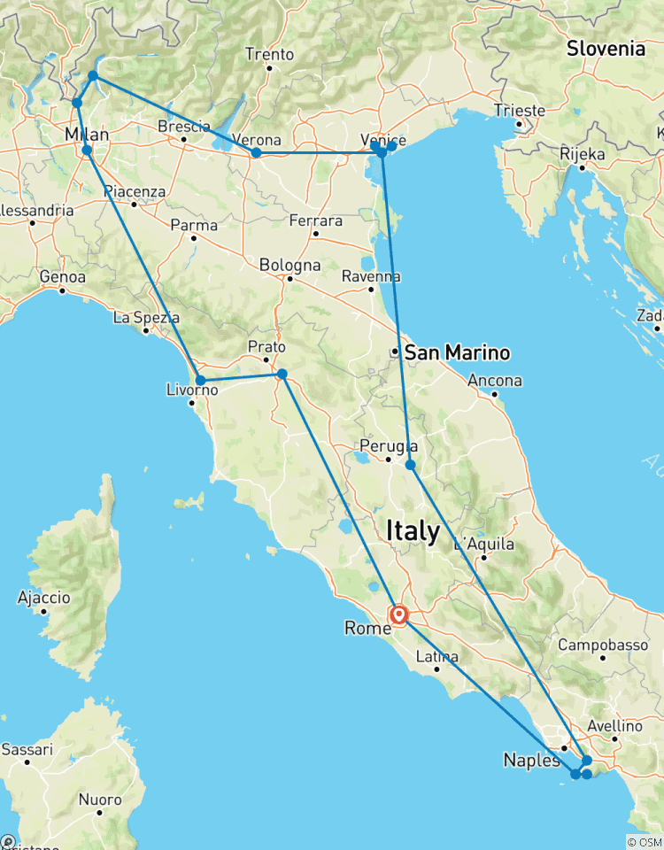 Italien Abenteuer Rundreise
