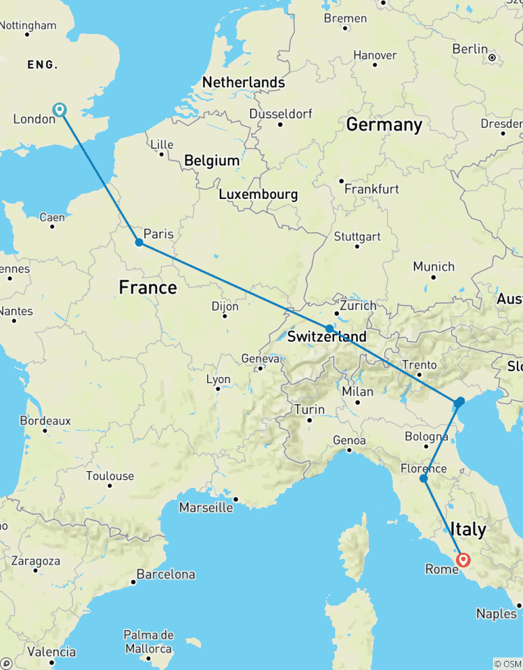 London to Rome Highlights (10-day Tour) Tour