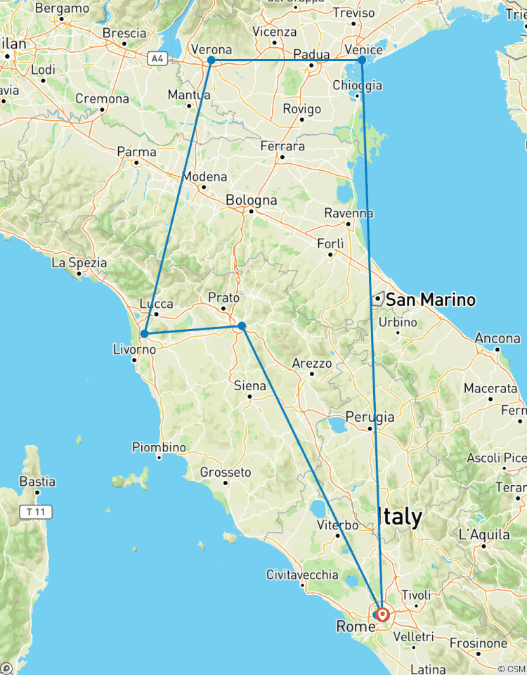 Circuito Vacaciones en Italia