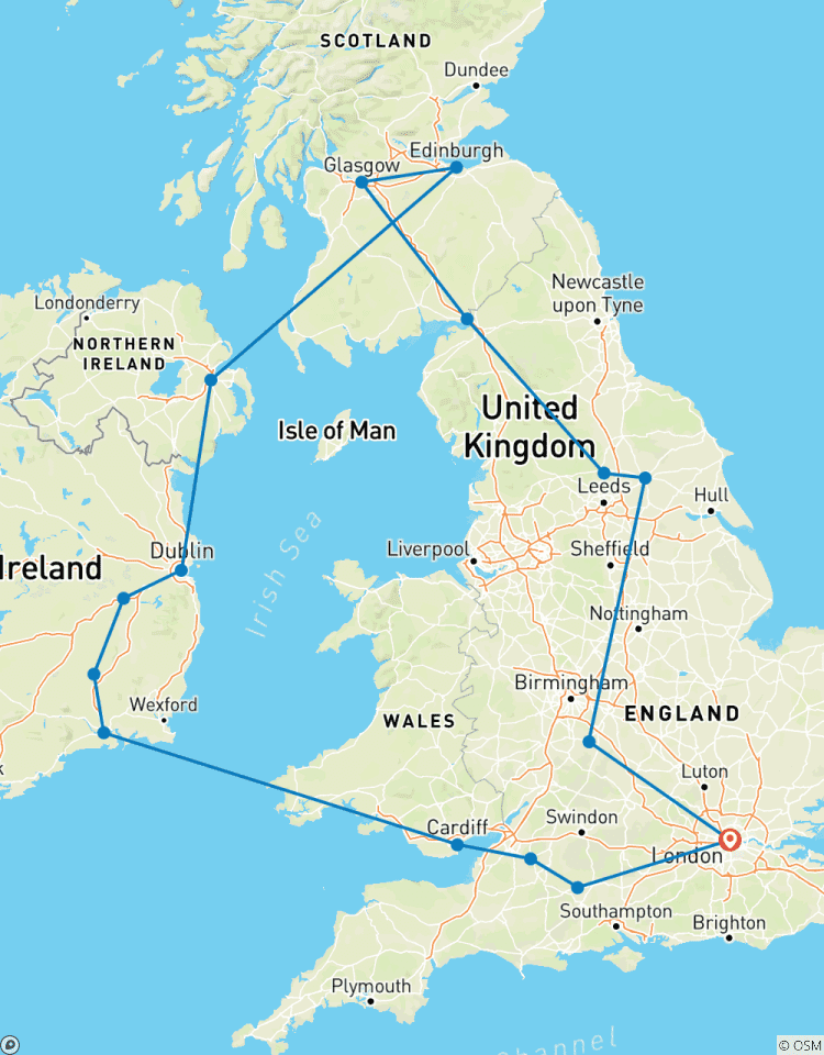 Circuito Lo más destacado de Gran Bretaña e Irlanda (Pernoctaciones en Londres)