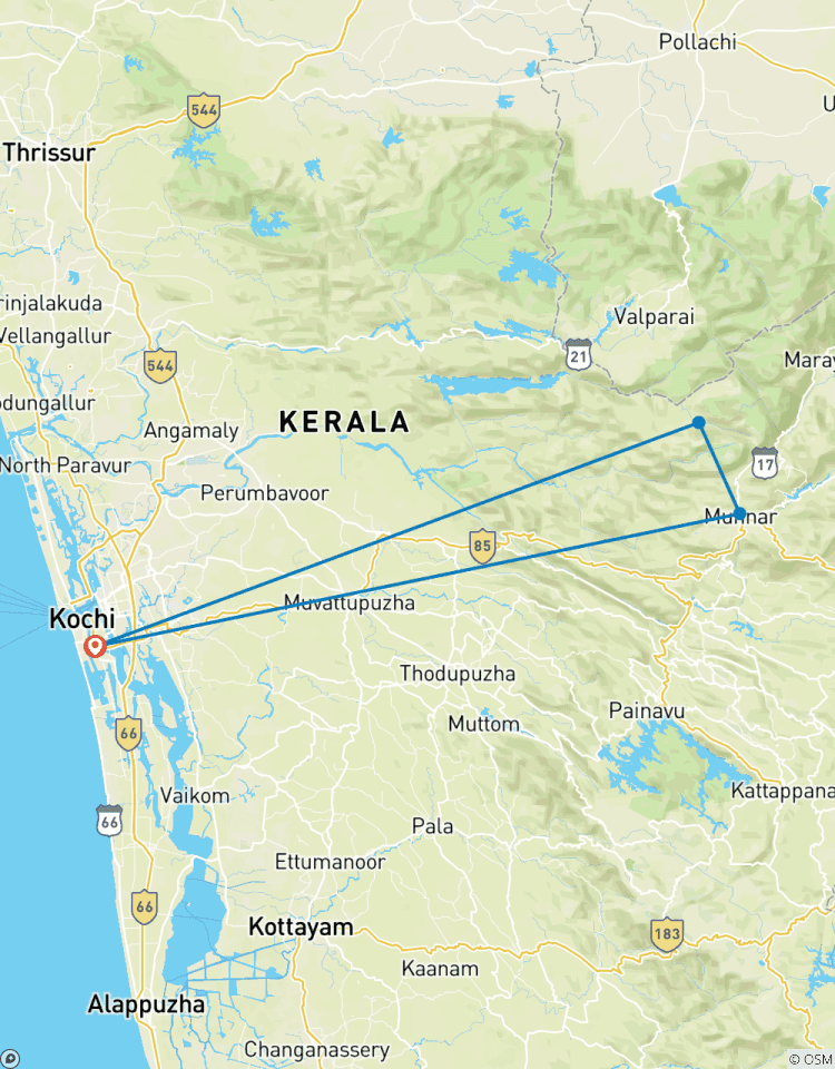 Munnar Tea Estate - 4 days Tour