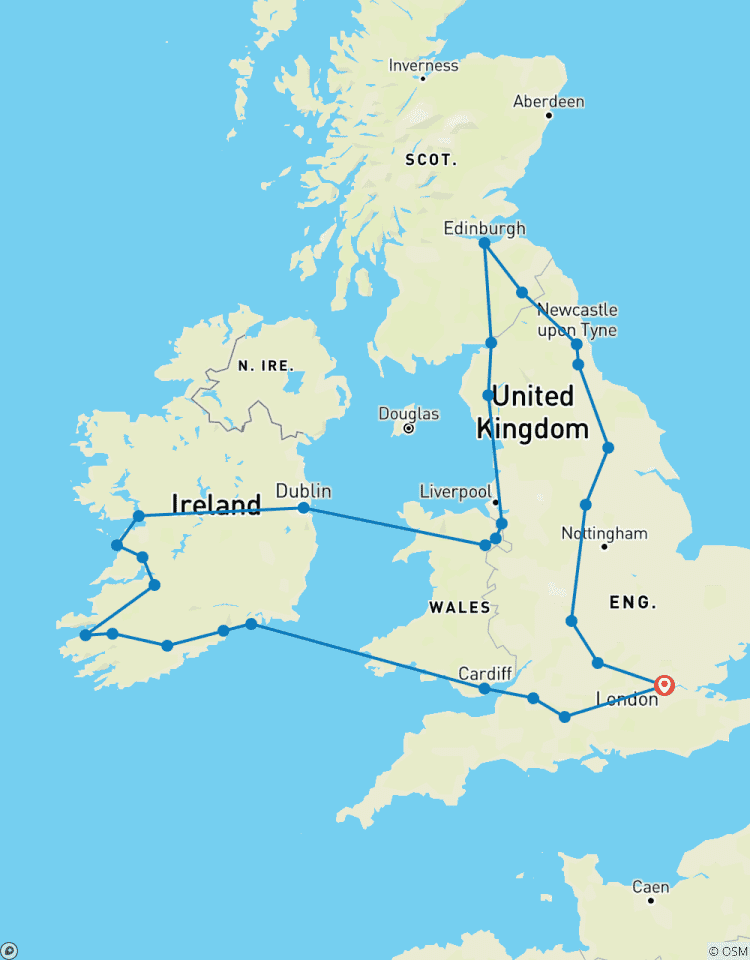 Le meilleur de la Grande - Bretagne et de l\'Irlande circuit