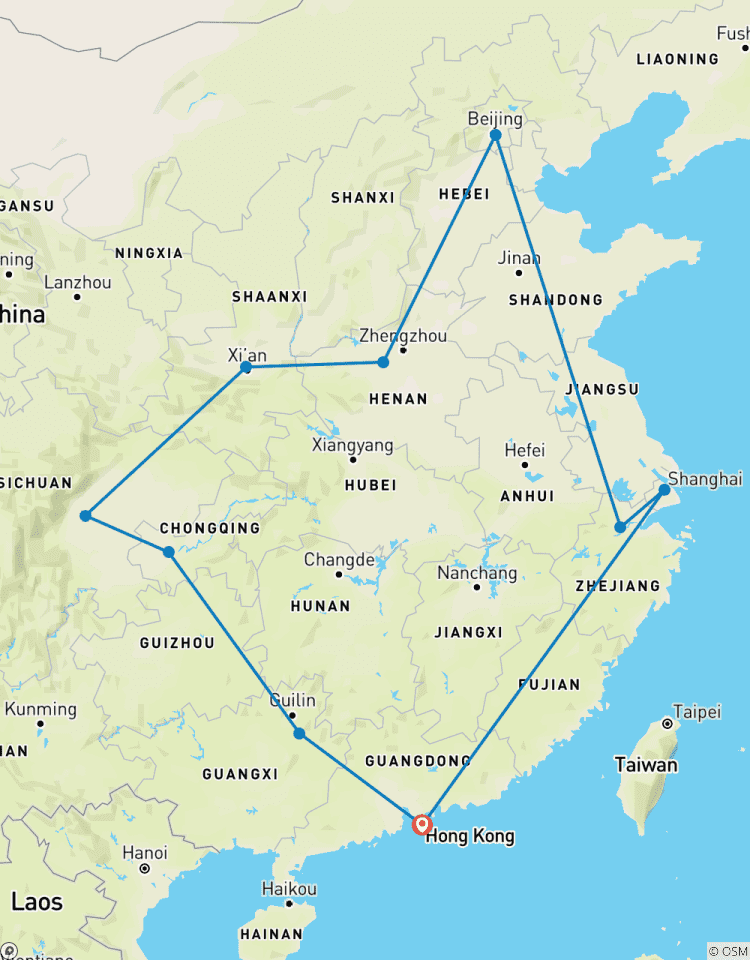 27-Tage China Rundreise: Hongkong, Peking, Shanghai, Xi\'an, Chengdu und mehr Rundreise