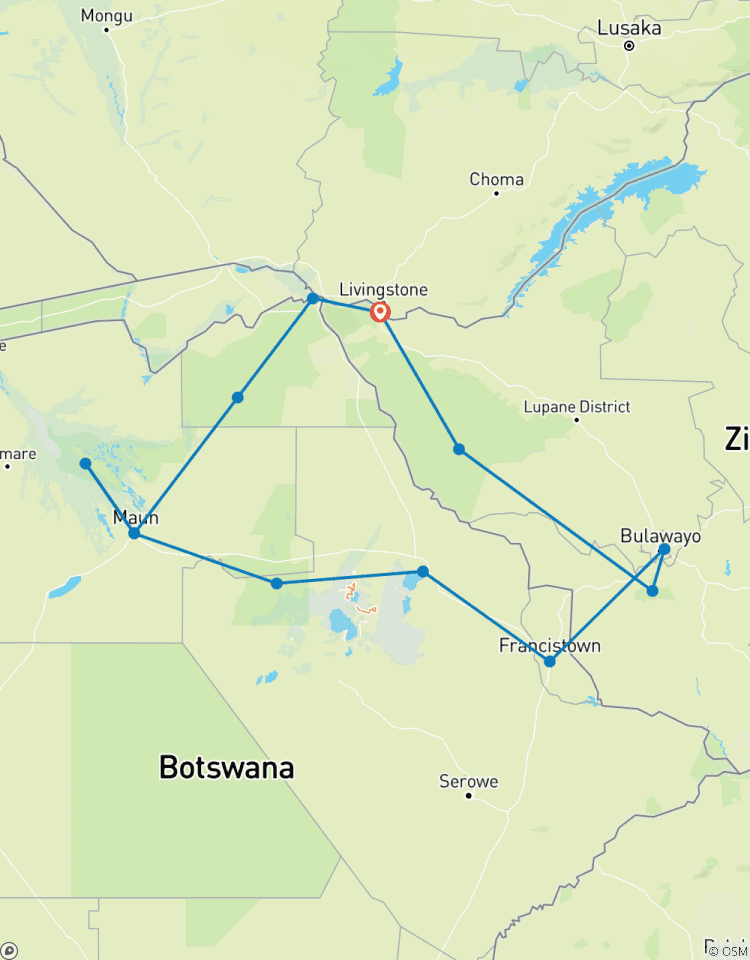 Botswana & Zimbabwe Lodge Safari Tour