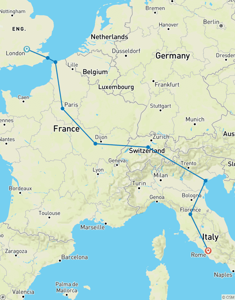 European Traveller (U S C A Base Tour) Tour