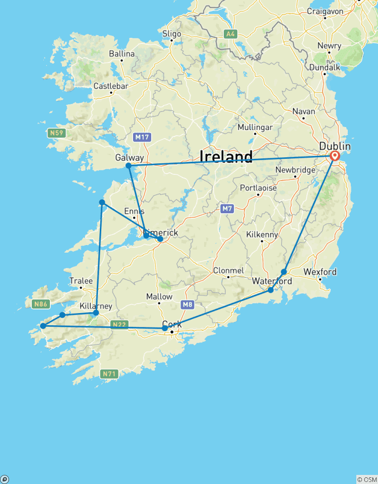 Circuito Lo más destacado de Irlanda