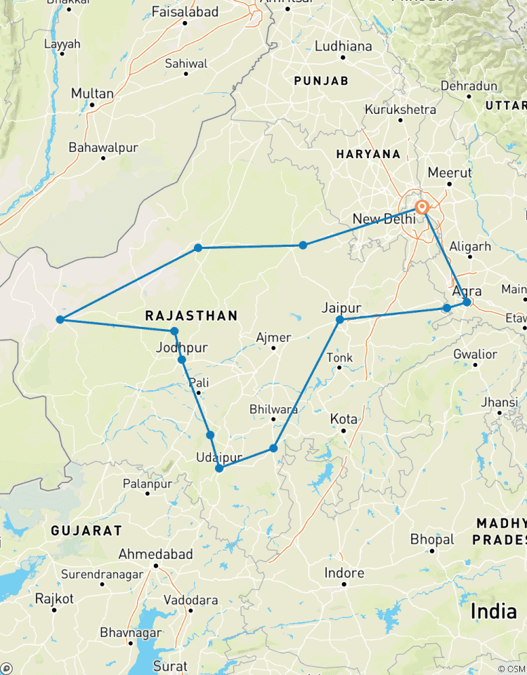 Circuito Viaje al Rajastán real con el Taj Mahal
