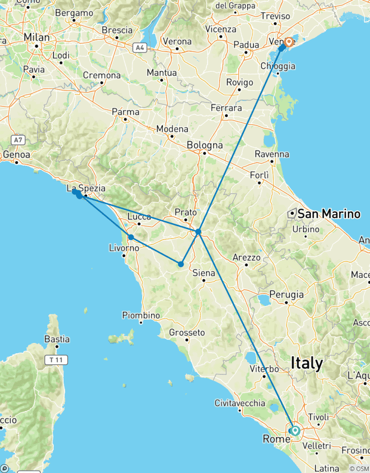 L\'Italie à petit prix : Rome, Florence, les Cinque Terre et Venise en 8 jours circuit