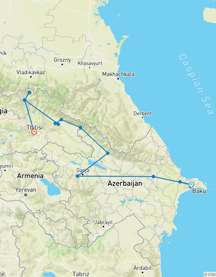 Highlights of Azerbaijan & Georgia Tour