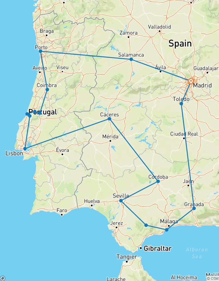 Circuit de 11 jours au Portugal et en Andalousie circuit