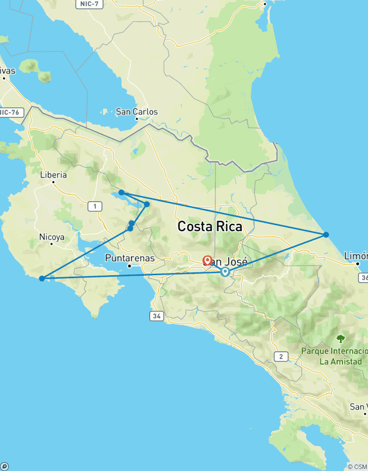 Eco-adventure in Costa Rica Tour