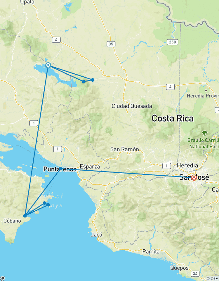 Circuito Vacaciones en familia en Costa Rica