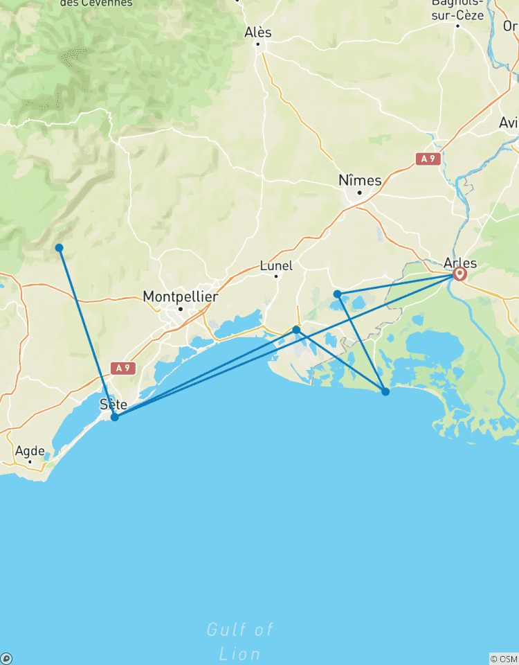 Charmante Provence : eine Barkassenfahrt in Südfrankreich (Hafen-zu-Hafen-Kreuzfahrt) Rundreise