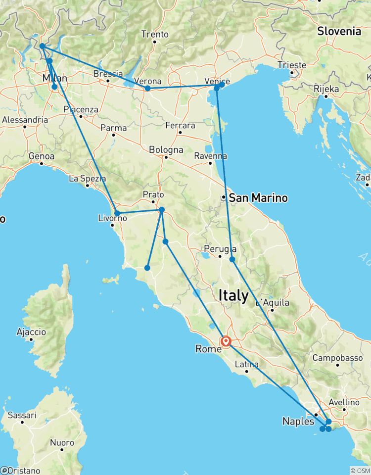 Prachtvolles Italien Rundreise