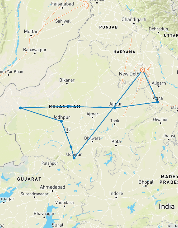 Rajasthan impérial (petits groupes, fin à New Delhi) circuit