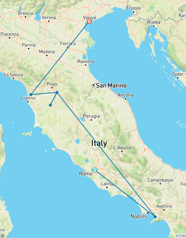 Leichtes Tempo Italien Rundreise