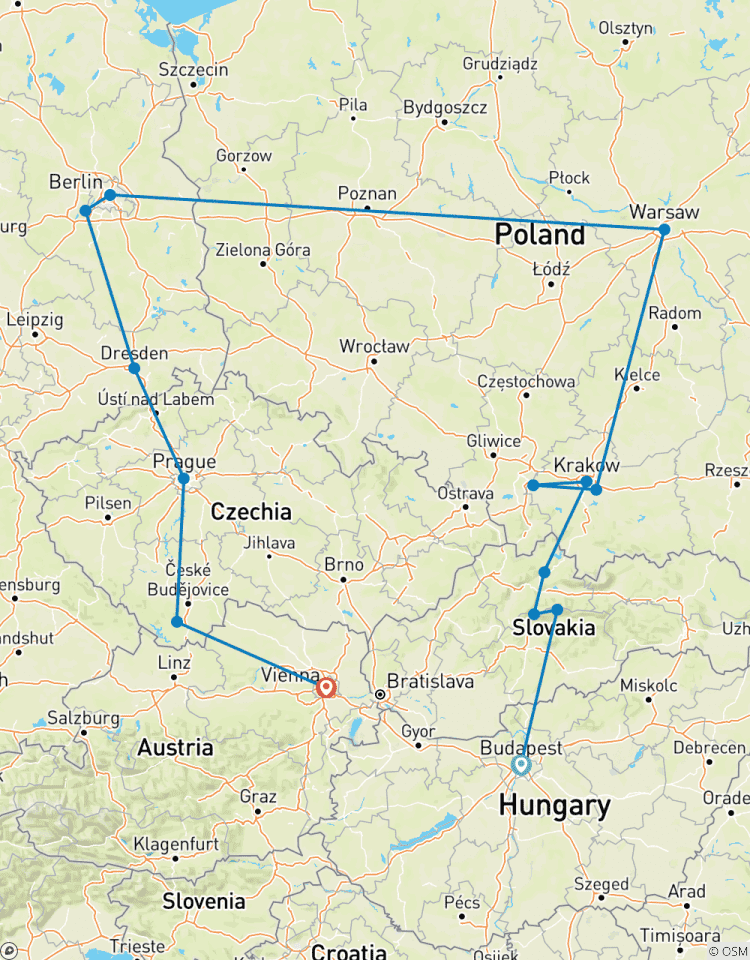Highlights of Eastern Europe (Classic, End Vienna) Tour