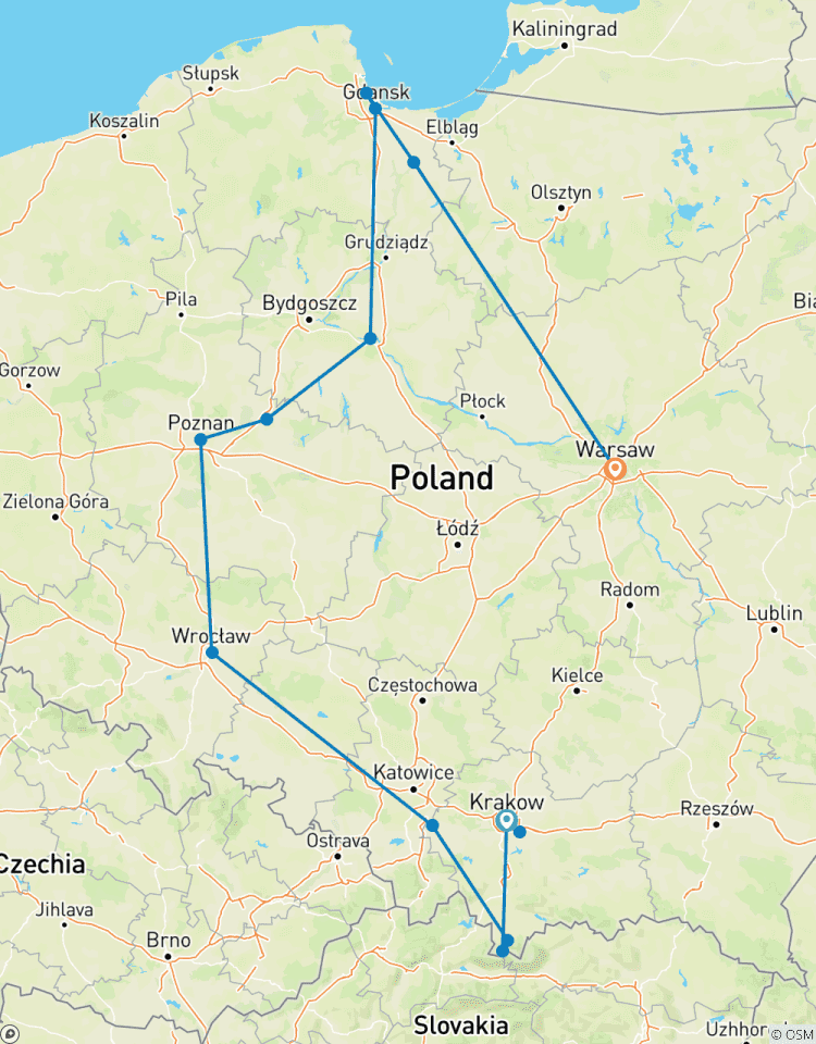 Highlights of Poland (Classic) Tour