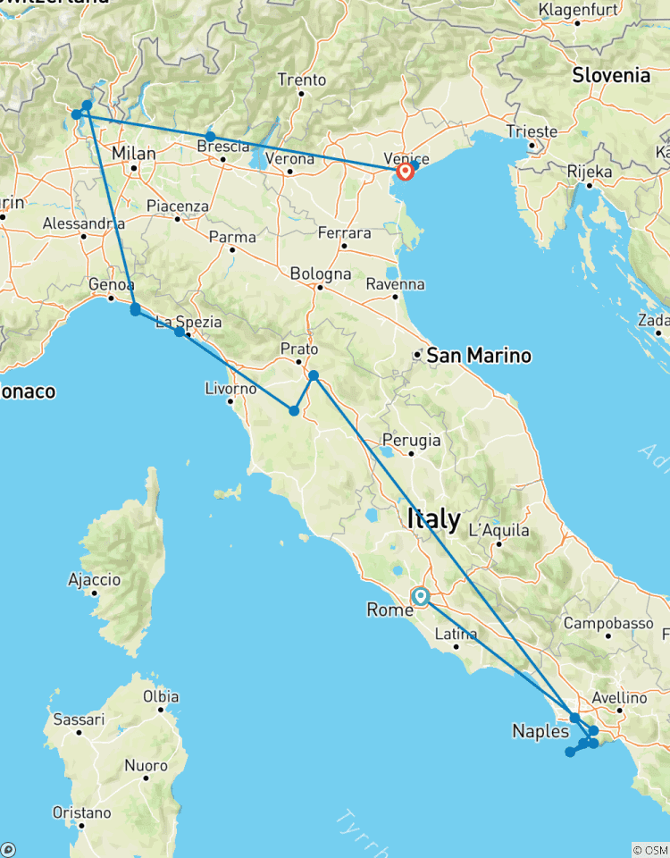 Circuito Tesoros de Italia (Clásico)