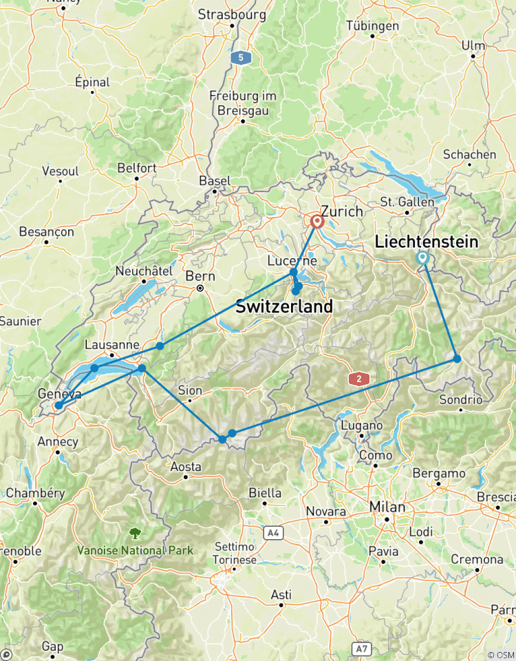 Suisse majestueuse (petits groupes) circuit