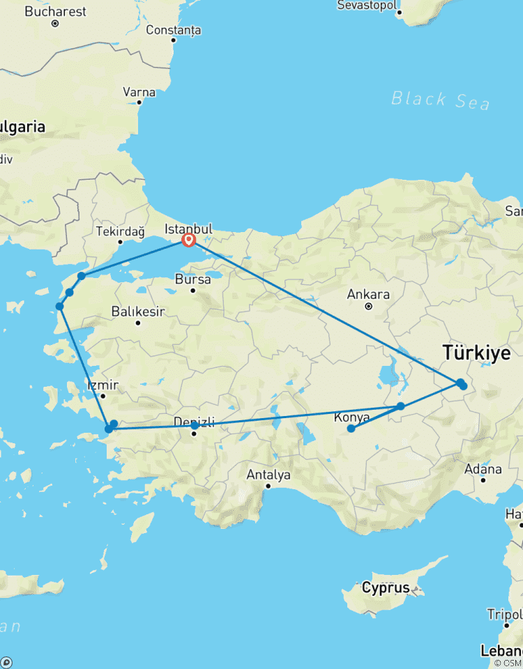 Gemakkelijke rondreis door Turkije-rondreis
