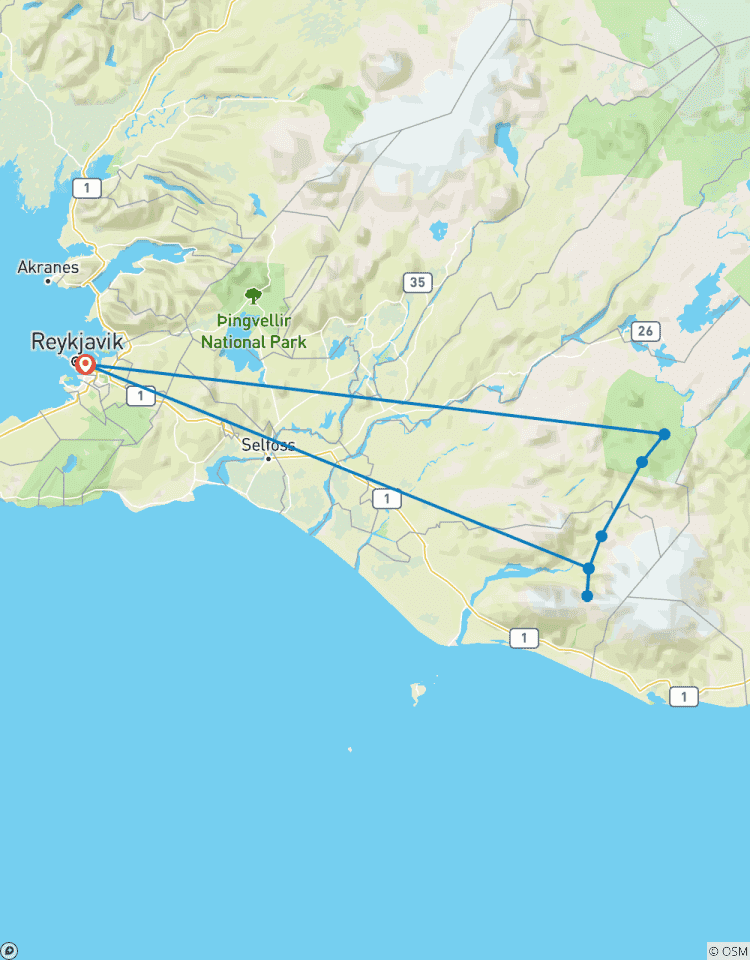 6 jours Laugavegur & Fimmvörðuháls Trek - Huts circuit