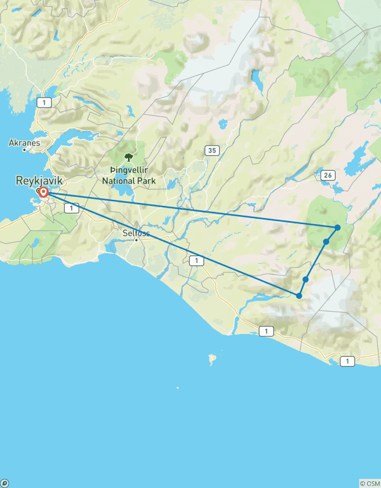 Trek Laugavegur - 4 jours de Trek - refuges circuit