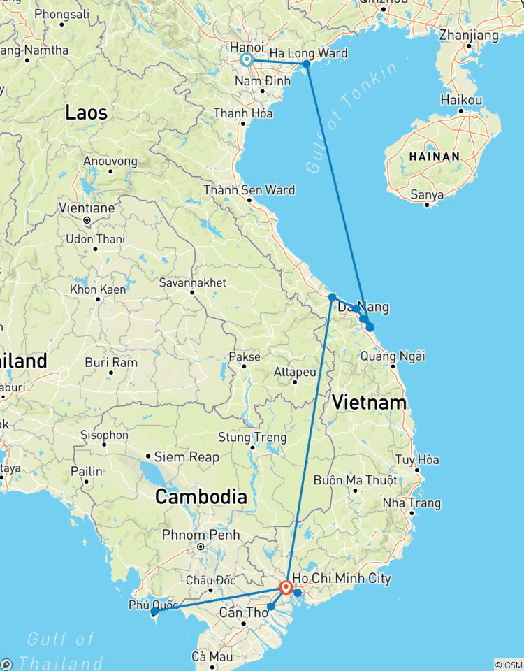 Vietnam mit nsel Phu Quoc 14 Tage Rundreise