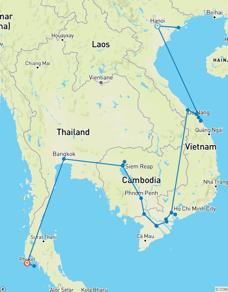 Beauté infinie du Vietnam, du Cambodge et de la Thaïlande - 19 jours circuit