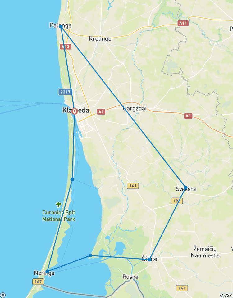 Radtour entlang der litauischen Küste (ab Klaipeda) Rundreise
