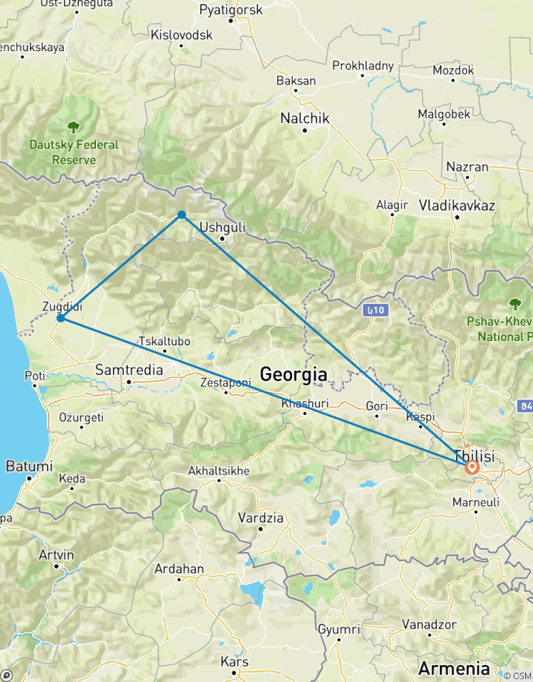 Circuito Excursión rural en grupo pequeño de 4 días Samegrelo - Zemo Svaneti