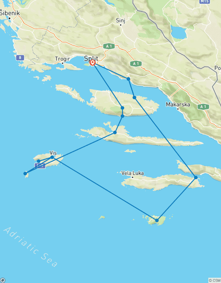 Croatian Wilderness Cruise - from Split Tour
